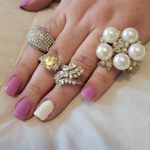 7 costume rings lot sale